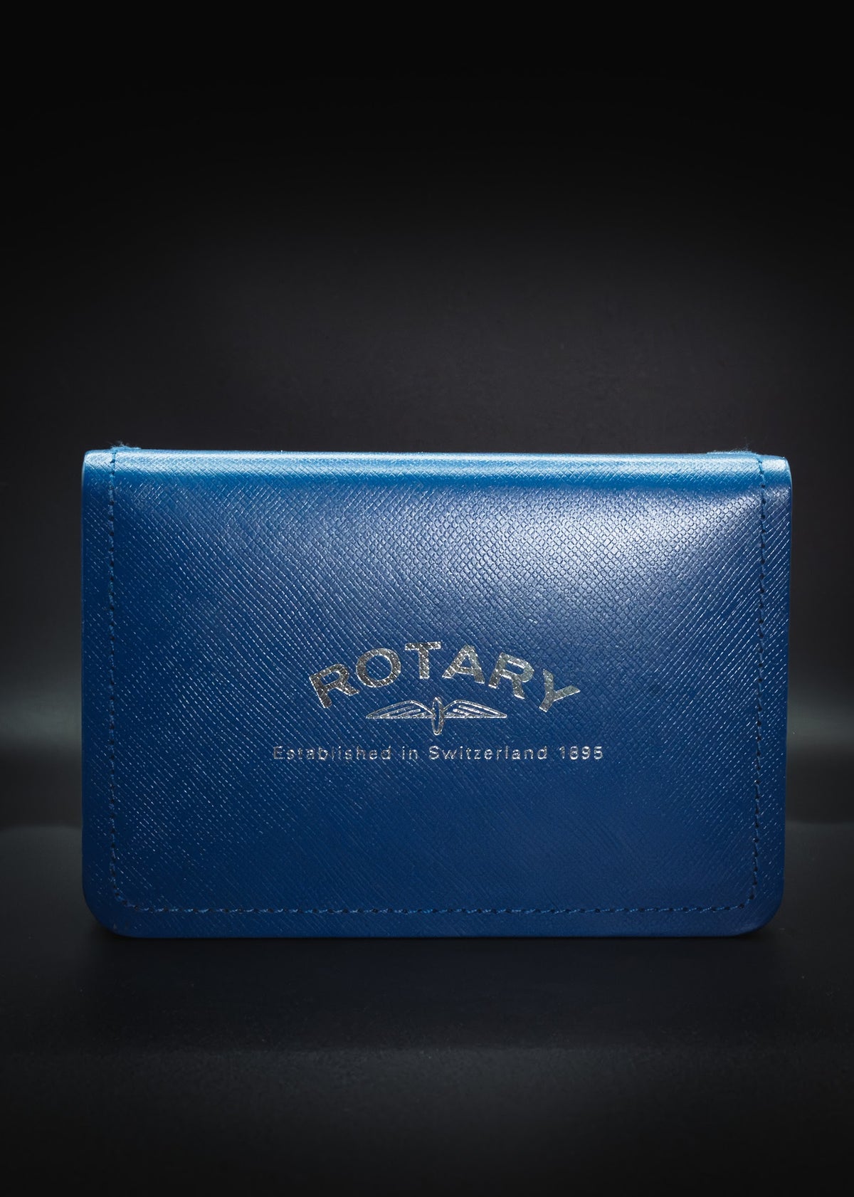 Rotary blue presentation box, closed